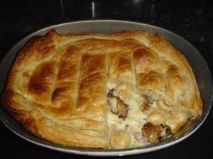 Chicken Sausage Mushroom Pie