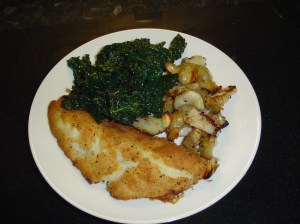 Haddock, Kale and Artichokes