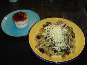 Chicken, Vegetables, Pesto, Pasta