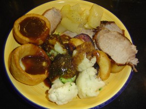 Roast Pork, pears and the works