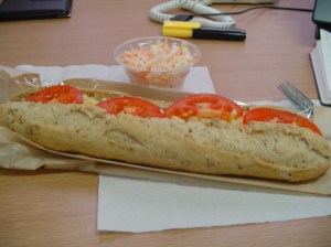 Cheese and Tomato Baguette