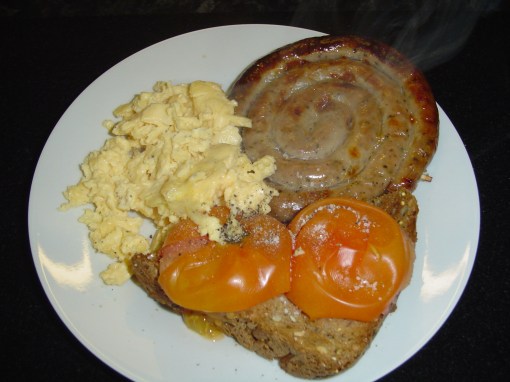 Sausage, Egg, Toast 