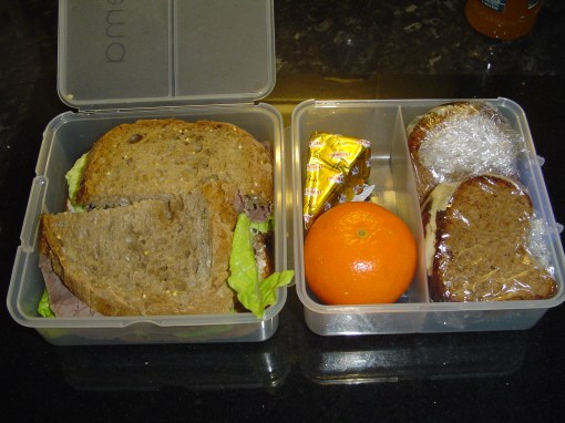 Beef Sandwich, Cheese, Fruit and Cake