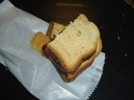 Almond Butter, Apricot Jam Sandwiches