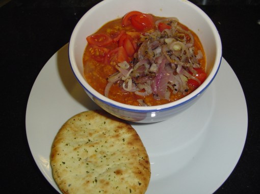 Marsala Dhal and Naan