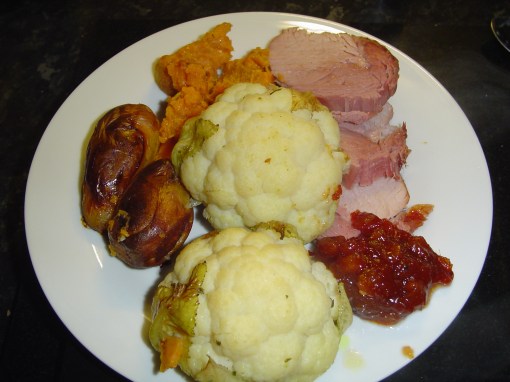 Gammon, Cauliflower, Potatoes