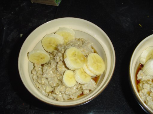 Porridge and Banana